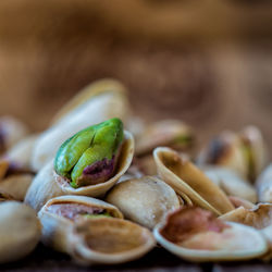 Close-up of vegetables on table