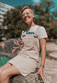 Portrait of a smiling young woman