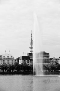 Fountain in city