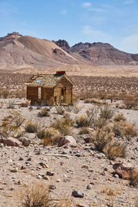 Scenic view of desert against sky