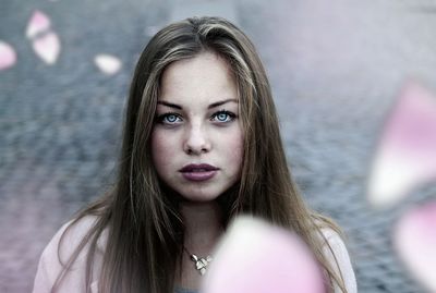 Portrait of young woman