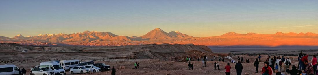 Panoramic view of a desert