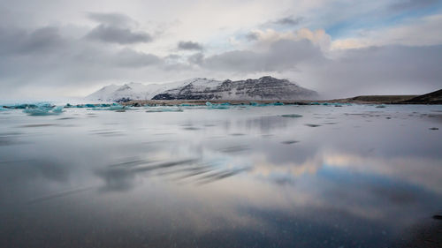 Jokulsarlon lagoon landscape, iceland