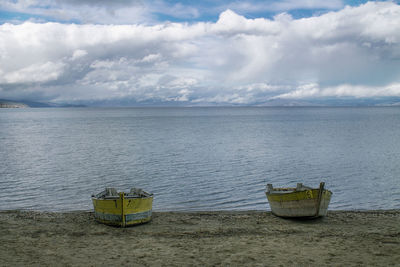 Scenic view of sea against sky