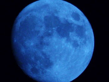 Low angle view of moon in sky