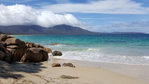 Scenic view of sea against sky