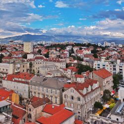 Aerial view of city