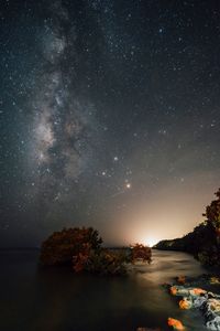 Scenic view of star field at night