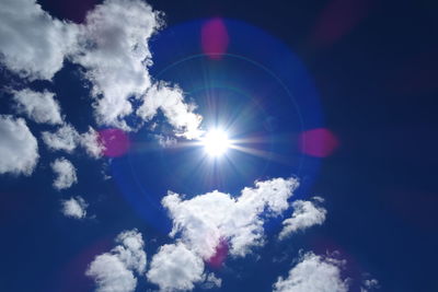 Low angle view of vapor trail in sky