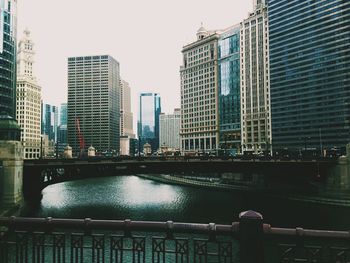 View of skyscrapers in city