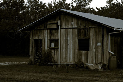 Abandoned wooden structure