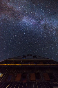 Low angle view of star field at night