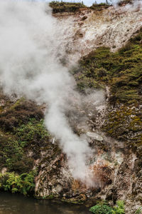 Scenic view of waterfall