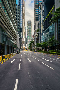 Street amidst buildings in city