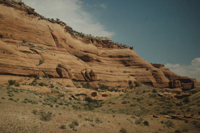 Scenic view of rocky mountains