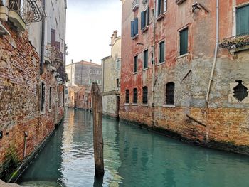 Canal passing through buildings