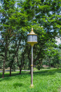 View of street light in park