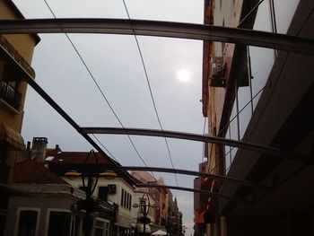 Low angle view of buildings against sky