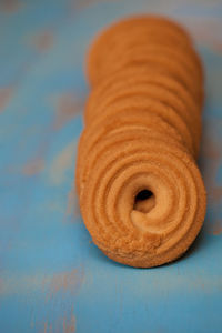 Close-up of bread on table