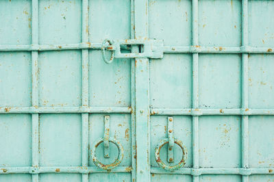 Close-up of closed door