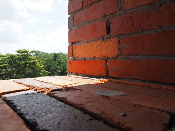 Close-up of brick wall