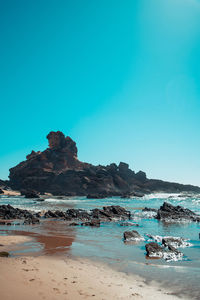 Rocky beach landscape 