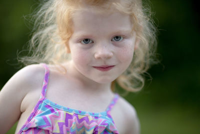 Close-up portrait of girl