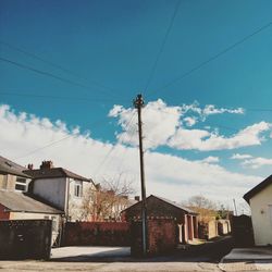 Low angle view of buildings against sky