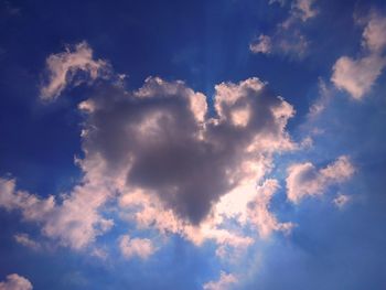 Low angle view of clouds in sky