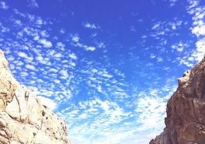 Low angle view of cloudy sky