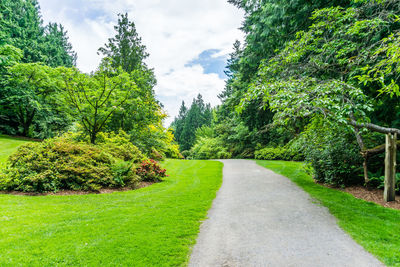 A trail through a garden in seattle, washington.