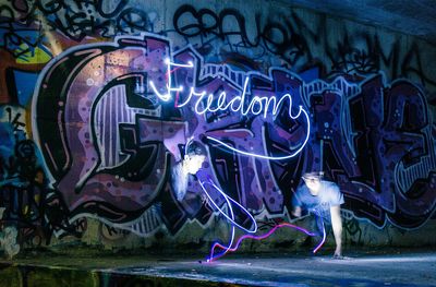 Graffiti on wall