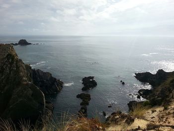 Scenic view of sea against sky