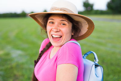 Portrait of a smiling young woman