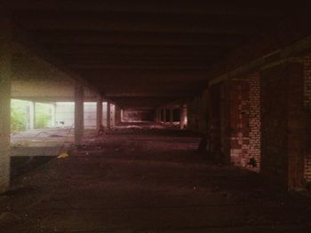 Interior of empty corridor