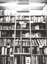 Full frame shot of books