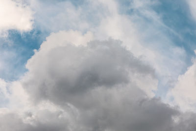 Low angle view of clouds in sky