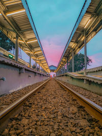 Bridge over river against sky