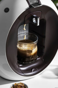 Close-up of coffee on table