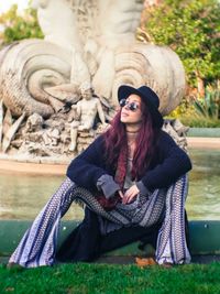 Portrait of young woman