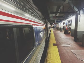 Railroad station platform