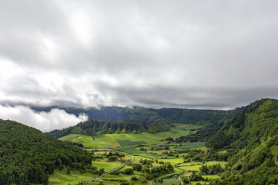 Scenic view of landscape against sky