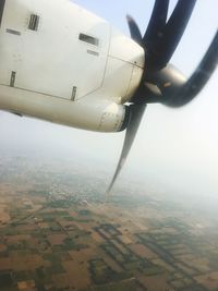 Aerial view of landscape against sky