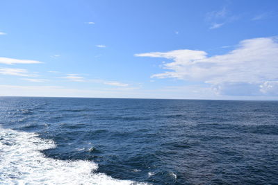 Scenic view of calm sea against sky