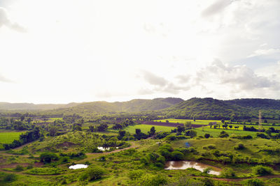 Scenic view of landscape against sky