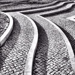 View of cobblestone street