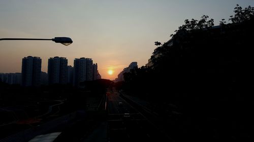 Road at sunset