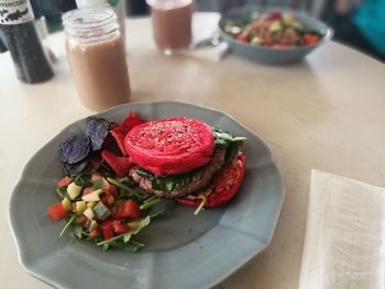 Colored burger 