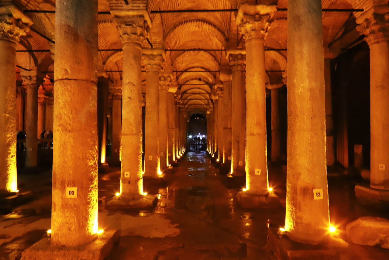 ILLUMINATED CORRIDOR OF BUILDING