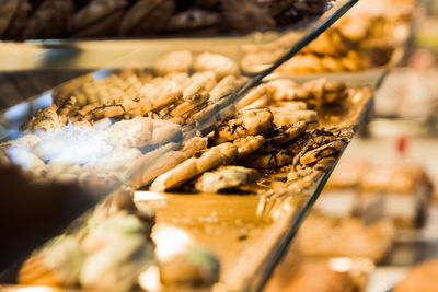 A pastry display with tea pastries